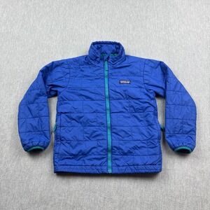 Patagonia Jacket Kids XS 5-6 Blue Nano Puff Brick Quilted Primaloft Coat 68001